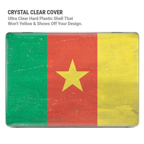 Cameroon Flag Distressed MacBook Pro 15in (2016-19) Case plus Skin